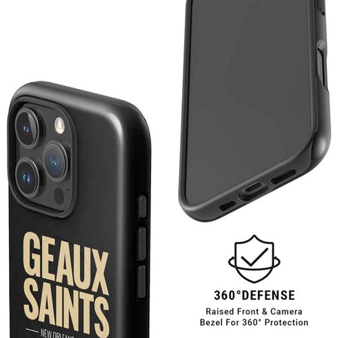 NFL New Orleans Saints Team Motto iPhone 16 Pro Magsafe Impact Case