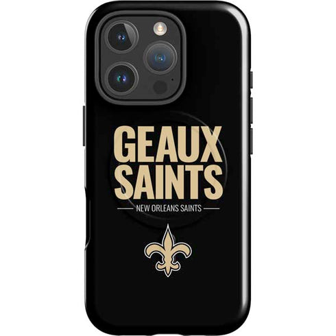 NFL New Orleans Saints Team Motto iPhone 16 Pro Max Magsafe Impact Case