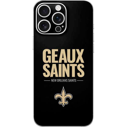 NFL New Orleans Saints Team Motto iPhone 16 Pro Max Skin