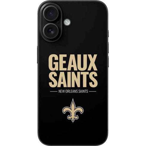 NFL New Orleans Saints Team Motto iPhone 16 Skin