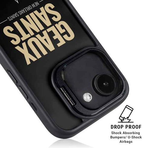NFL New Orleans Saints Team Motto iPhone 16e Kickstand Case