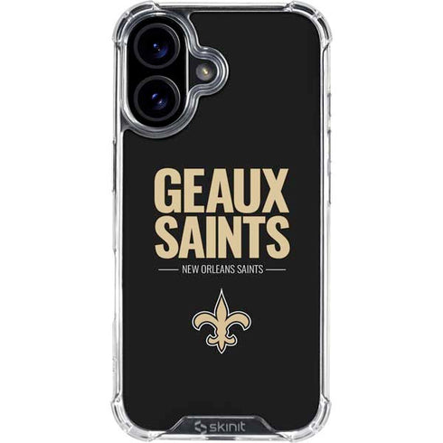 NFL New Orleans Saints Team Motto iPhone 17 Clear Case