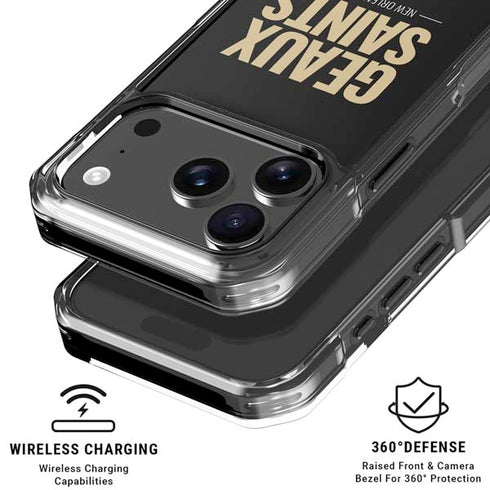 NFL New Orleans Saints Team Motto iPhone 18 Pro Clear Case