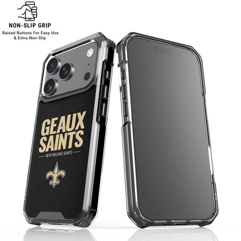 NFL New Orleans Saints Team Motto iPhone 18 Pro Clear Case