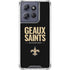 NFL New Orleans Saints Team Motto Moto G 5G (2025) Clear Case
