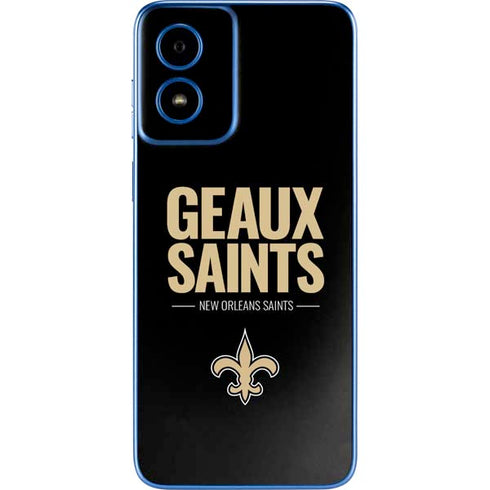 NFL New Orleans Saints Team Motto Moto G Play 4G (2024) Skin