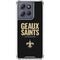 NFL New Orleans Saints Team Motto Moto G Play 5G (2025) Clear Case