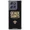 NFL New Orleans Saints Team Motto Moto G Power 5G (2025) Clear Case
