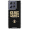 NFL New Orleans Saints Team Motto Moto G Stylus 5G (2025) Clear Case