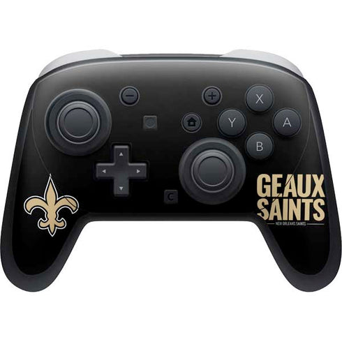 NFL New Orleans Saints Team Motto Nintendo Skins