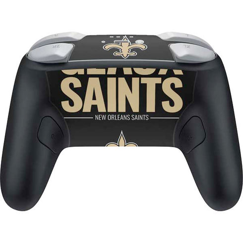 NFL New Orleans Saints Team Motto Nintendo Switch 2 (2025) Pro Controller Skin