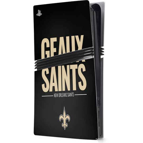 NFL New Orleans Saints Team Motto PS5 Pro Console Skin