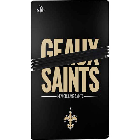 NFL New Orleans Saints Team Motto PS5 Pro Console Skin