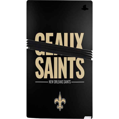 NFL New Orleans Saints Team Motto PS5 Pro Console Skin
