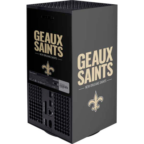 NFL New Orleans Saints Team Motto XBox Series X Digital Edition Console Skin