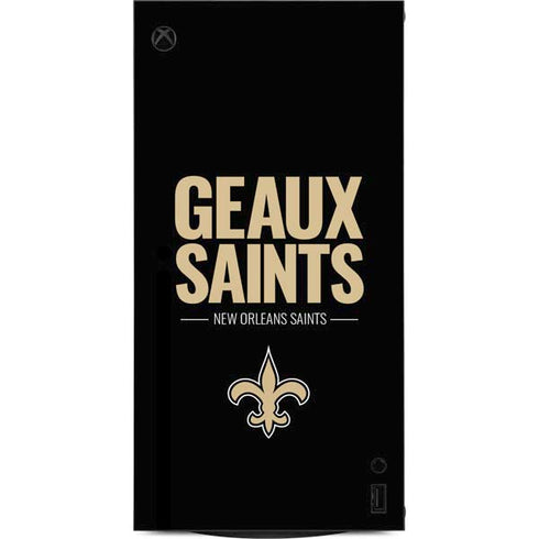 NFL New Orleans Saints Team Motto XBox Series X Digital Edition Console Skin