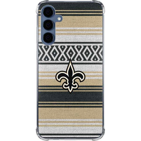 NFL New Orleans Saints Trailblazer Galaxy A55 5G Clear Case