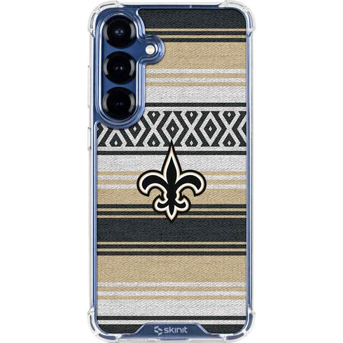 NFL New Orleans Saints Trailblazer Galaxy S25 Plus Clear Case