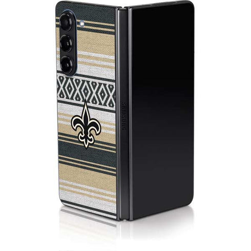 NFL New Orleans Saints Trailblazer Galaxy Z Fold5 5G Skin