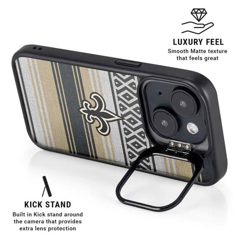 NFL New Orleans Saints Trailblazer iPhone 14 Plus Kickstand Case
