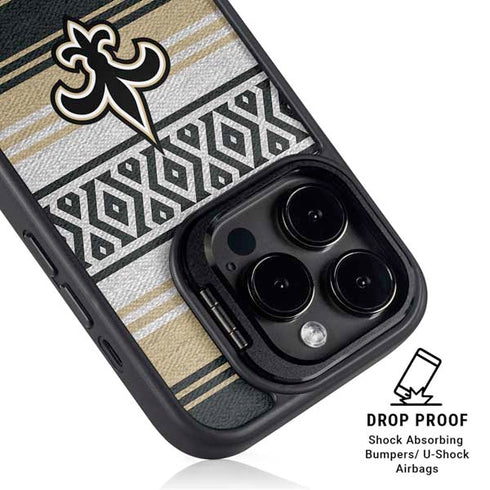 NFL New Orleans Saints Trailblazer iPhone 14 Pro Max Kickstand Case