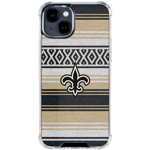 NFL New Orleans Saints Trailblazer iPhone 15 Clear Case