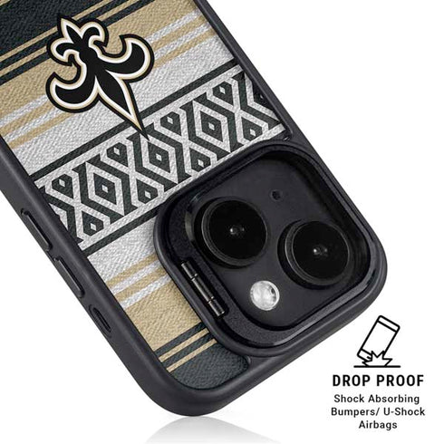 NFL New Orleans Saints Trailblazer iPhone 15 Kickstand Case