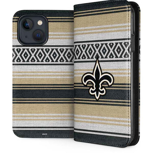 NFL New Orleans Saints Trailblazer iPhone 15 Plus Folio Case