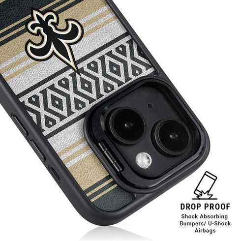 NFL New Orleans Saints Trailblazer iPhone 15 Plus Kickstand Case