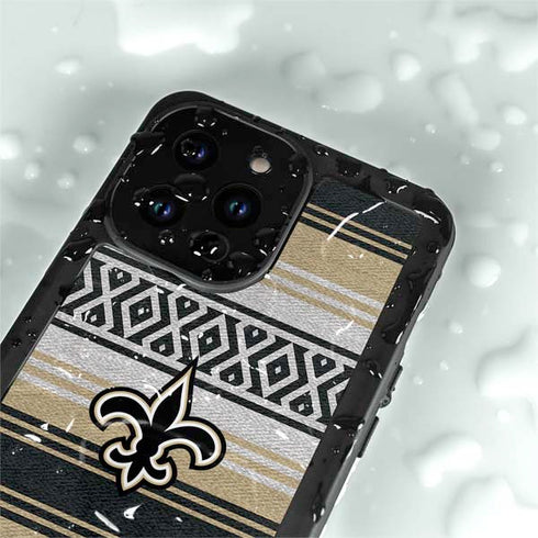 NFL New Orleans Saints Trailblazer iPhone 15 Pro Waterproof Case