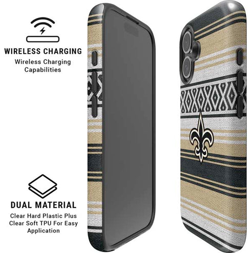 NFL New Orleans Saints Trailblazer iPhone 16 Magsafe Impact Case