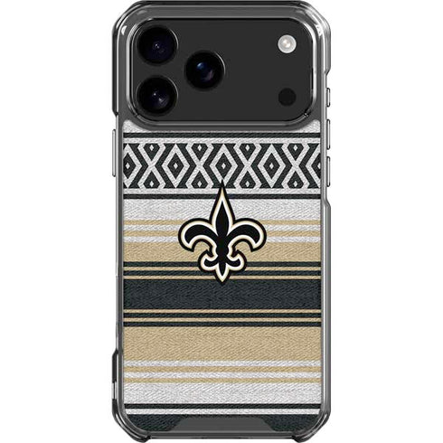 NFL New Orleans Saints Trailblazer iPhone 18 Pro Max Clear Case