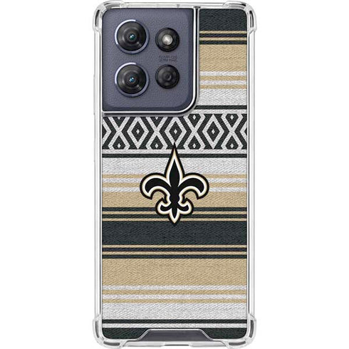 NFL New Orleans Saints Trailblazer Moto G Play 5G (2025) Clear Case