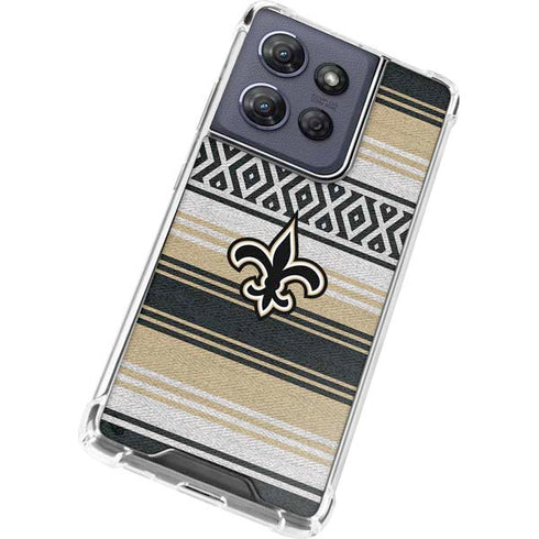 NFL New Orleans Saints Trailblazer Moto G Stylus 5G (2025) Clear Case