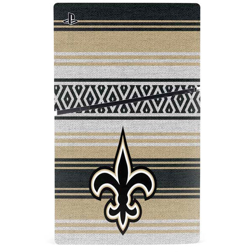 NFL New Orleans Saints Trailblazer PS5 Slim Digital Edition Console Skin