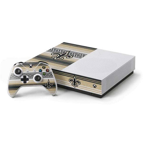 NFL New Orleans Saints Trailblazer Xbox One S All-Digital Edition Bundle Skin