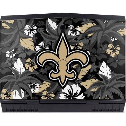 NFL New Orleans Saints Tropical Print Dell Alienware Skin