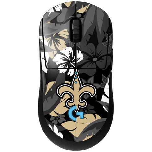 NFL New Orleans Saints Tropical Print G Pro Wireless Gaming Mouse Skin