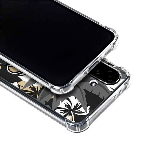 NFL New Orleans Saints Tropical Print Galaxy A36 5G Clear Case