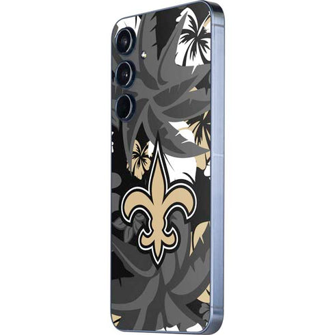 NFL New Orleans Saints Tropical Print Galaxy A55 5G Skin