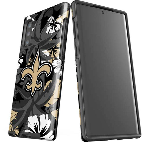 NFL New Orleans Saints Tropical Print Galaxy Note 10 Pro Case