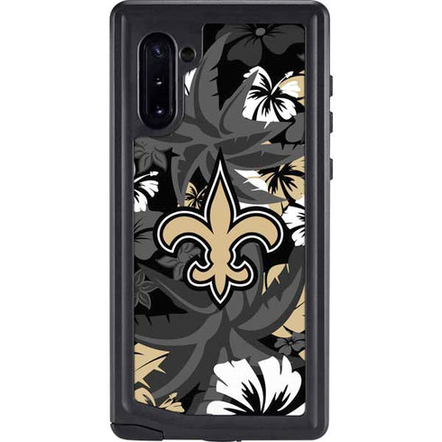 NFL New Orleans Saints Tropical Print Galaxy Cases