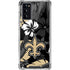 NFL New Orleans Saints Tropical Print Galaxy Note20 5G Clear Case