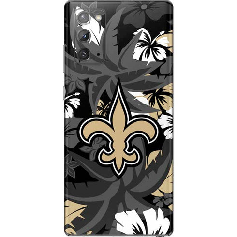 NFL New Orleans Saints Tropical Print Galaxy Note20 5G Skin