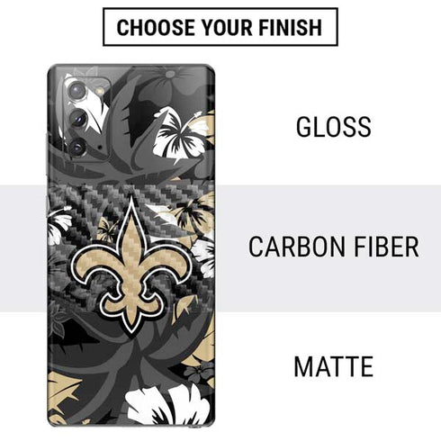 NFL New Orleans Saints Tropical Print Galaxy Note20 5G Skin