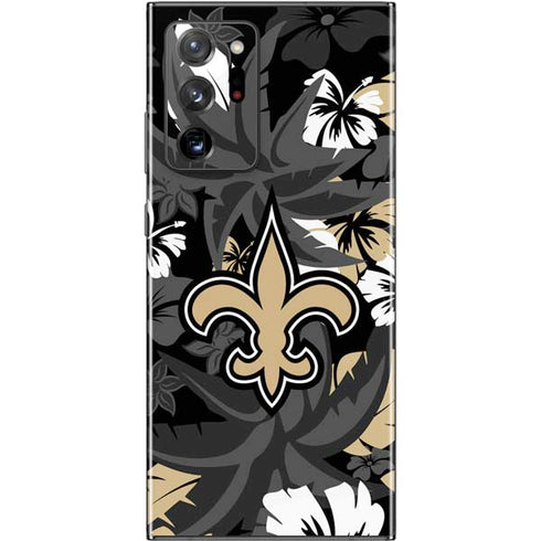 NFL New Orleans Saints Tropical Print Galaxy Note20 Ultra 5G Skin