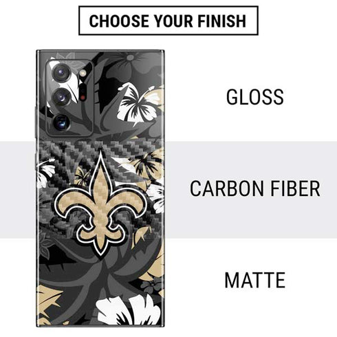 NFL New Orleans Saints Tropical Print Galaxy Note20 Ultra 5G Skin