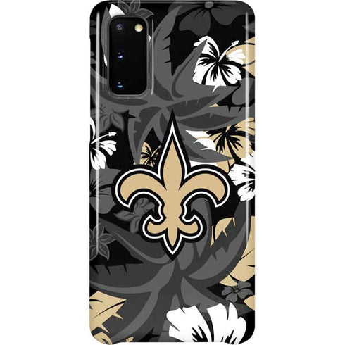 NFL New Orleans Saints Tropical Print Galaxy S20 Lite Case