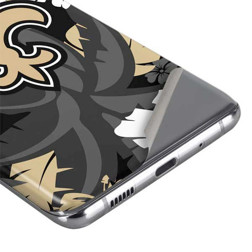 NFL New Orleans Saints Tropical Print Galaxy S20 Skin