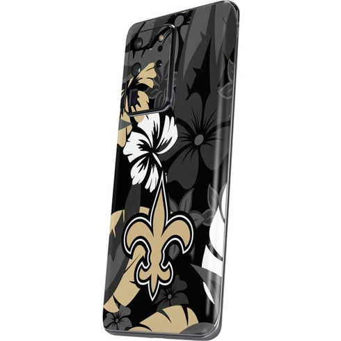 NFL New Orleans Saints Tropical Print Galaxy S20 Ultra 5G Skin